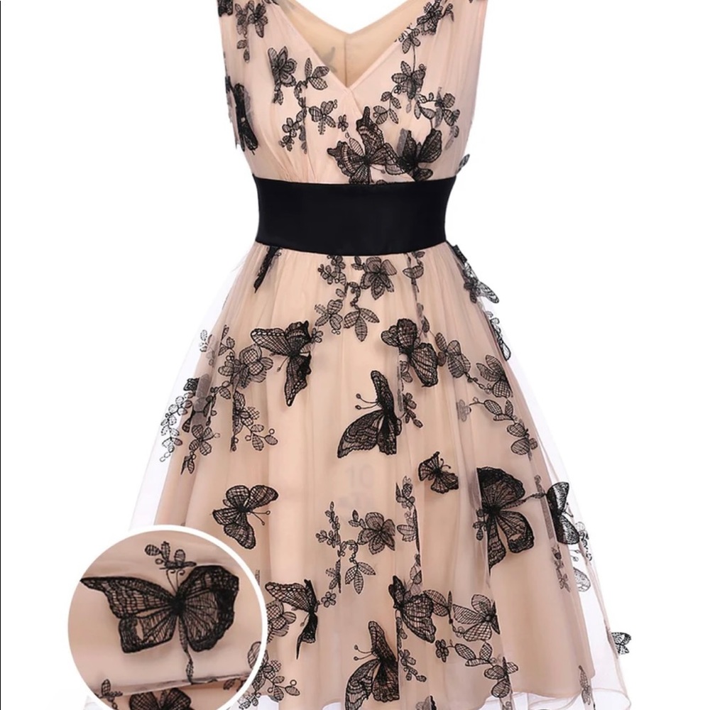 Retro style butterfly dress